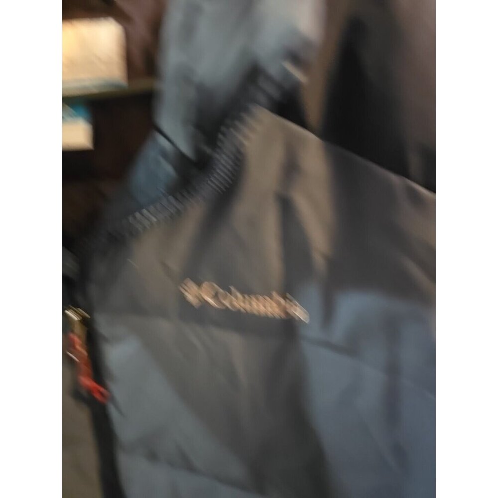 Mens Columbia Navy 550 Puffer Jacket.  Large. Blue. Duck Feather Blend. EUC! - Picture 5 of 13